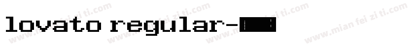 lovato regular字体转换